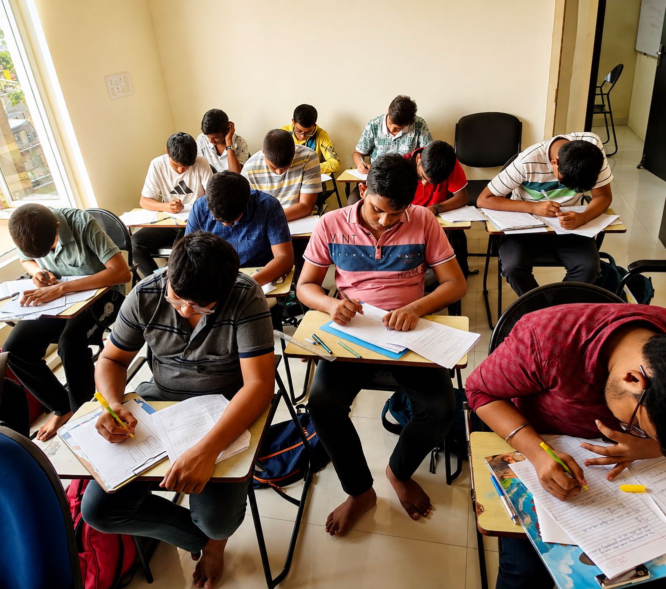 Students in a classroom